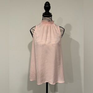 Elle Women's Pink Halter Top Blouse, Small